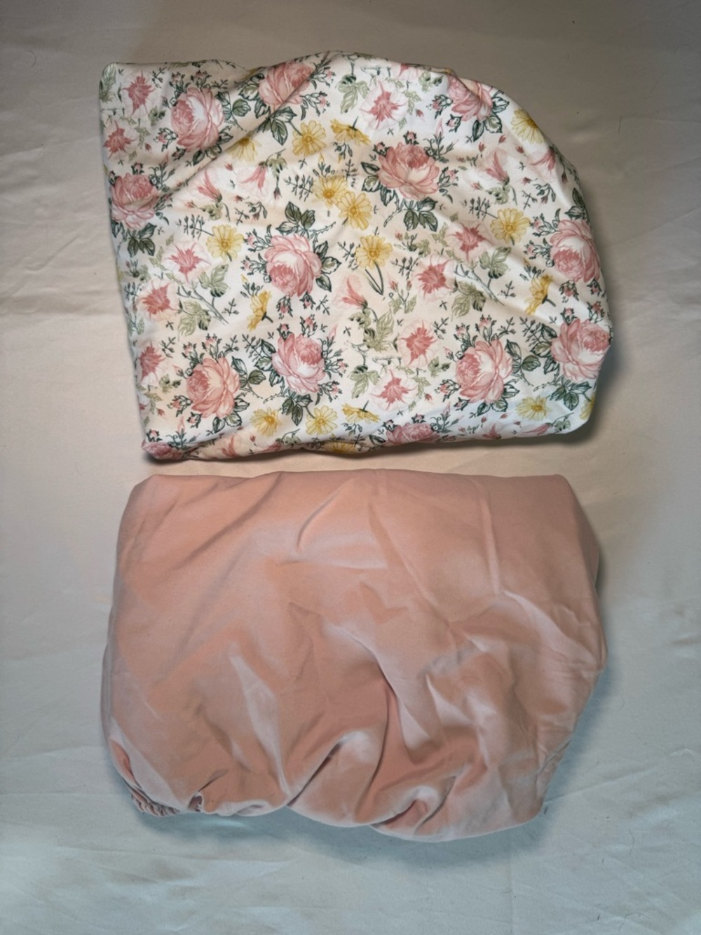 Floral and Blush Fitted Play Pen Sheet Set (2) and Blanket- Pink & White